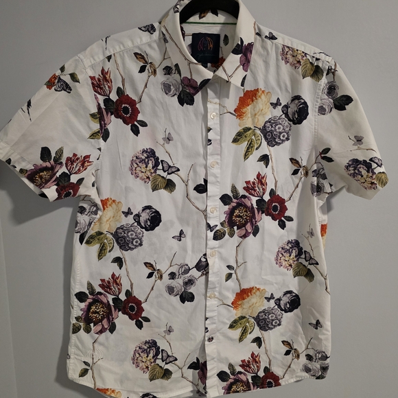 John Lennon Other - John Lennon Men's Floral Pattern Casual Shirt - Multicolor